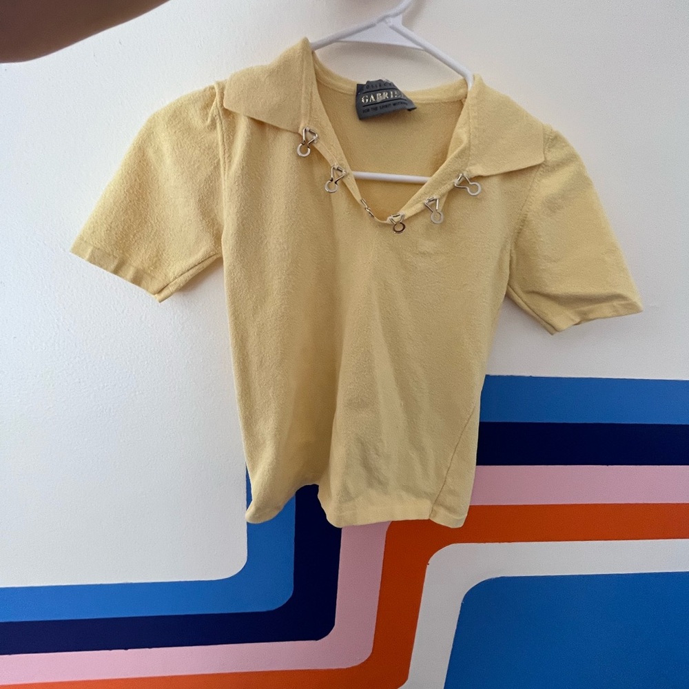 Vintage 70s yellow shirt
